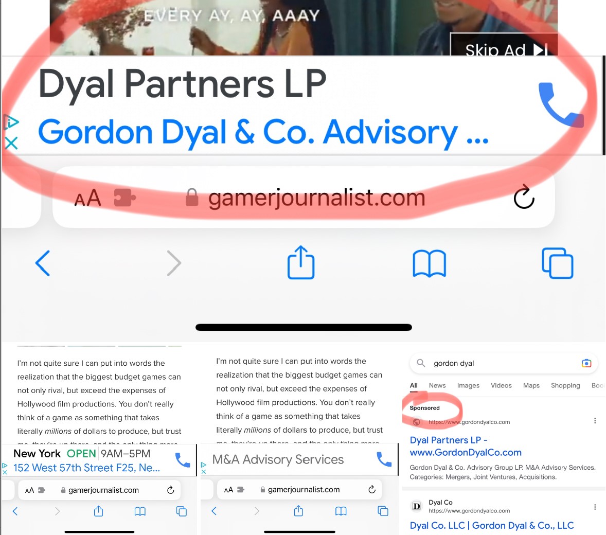 Dyal Using Google Ads to Promote M&A Advisory Services Wall Street Oasis